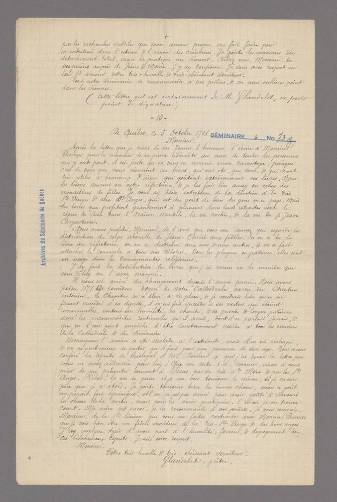 1 page de documents textuels