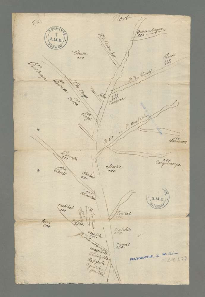 Plan des rivières et terres du Missoury etc.