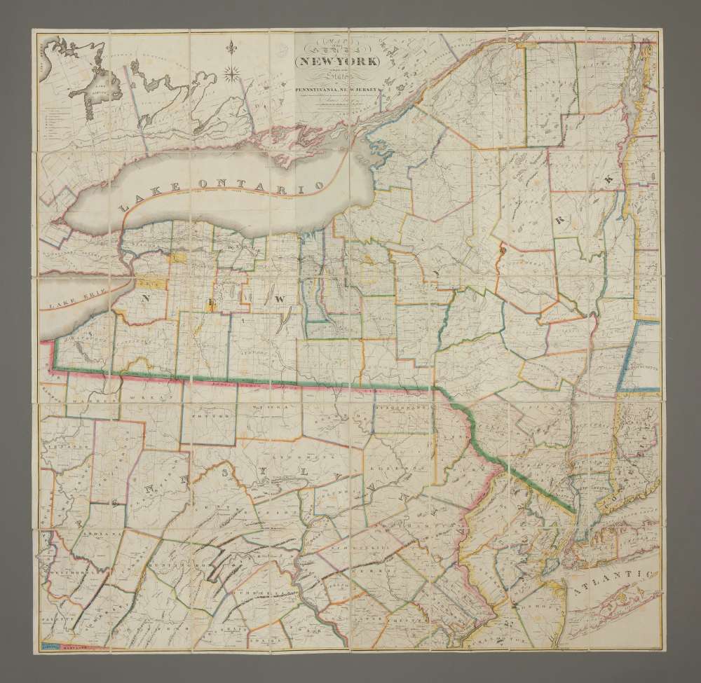 Map of the State of New-York with Part of the States of Pennsylvania, New-Jersey &c.